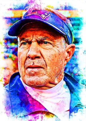 2022 BILL BELICHICK NEP 1/1 MASTERPIECE ART SKETCH CARD ARTIST SIGNED