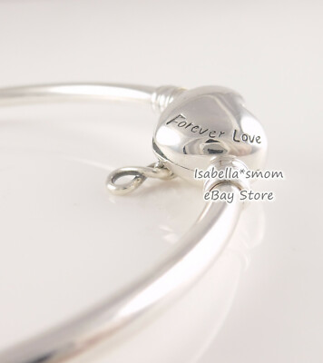 INFINITY HEART Genuine PANDORA Silver FOREVER LOVE Bracelet