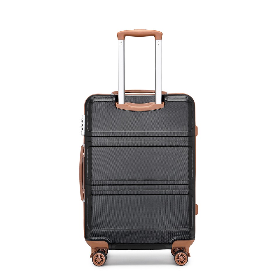 Valigia Rigida Hexagon ABS Con 4 Ruote Spinner, Bagaglio Da Viaggio Giallo