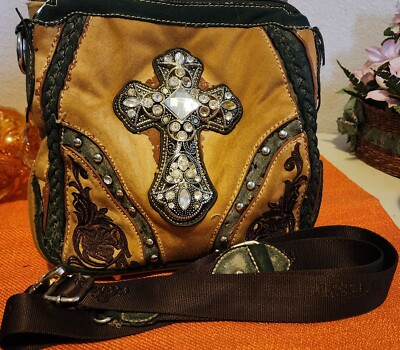 Y2K Montana West Country Western Rhinestone Cross Purse Crossbody