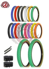 ALTALINE Performance BMX BICYCLE 20" x 2.125" DURABLE COMP III TIRES 6PC SET.