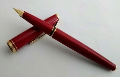 Montblanc Fountain Pen Generation 14K 585 Bordeaux Ink Vintage Retro