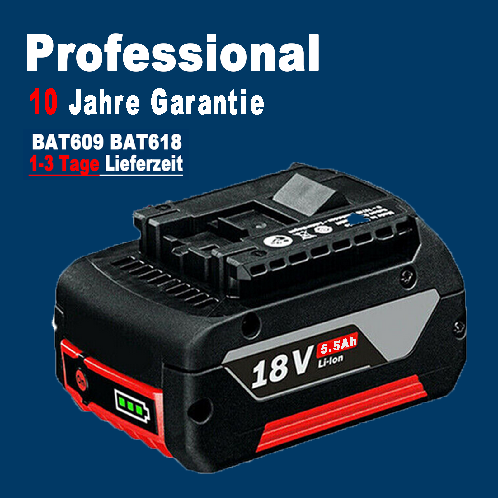 Batteria Bosch Professional GBA 18V 5.0Ah | Per Utensili A Batteria | Compatibile Con Sistema AMPShare - Foto 7