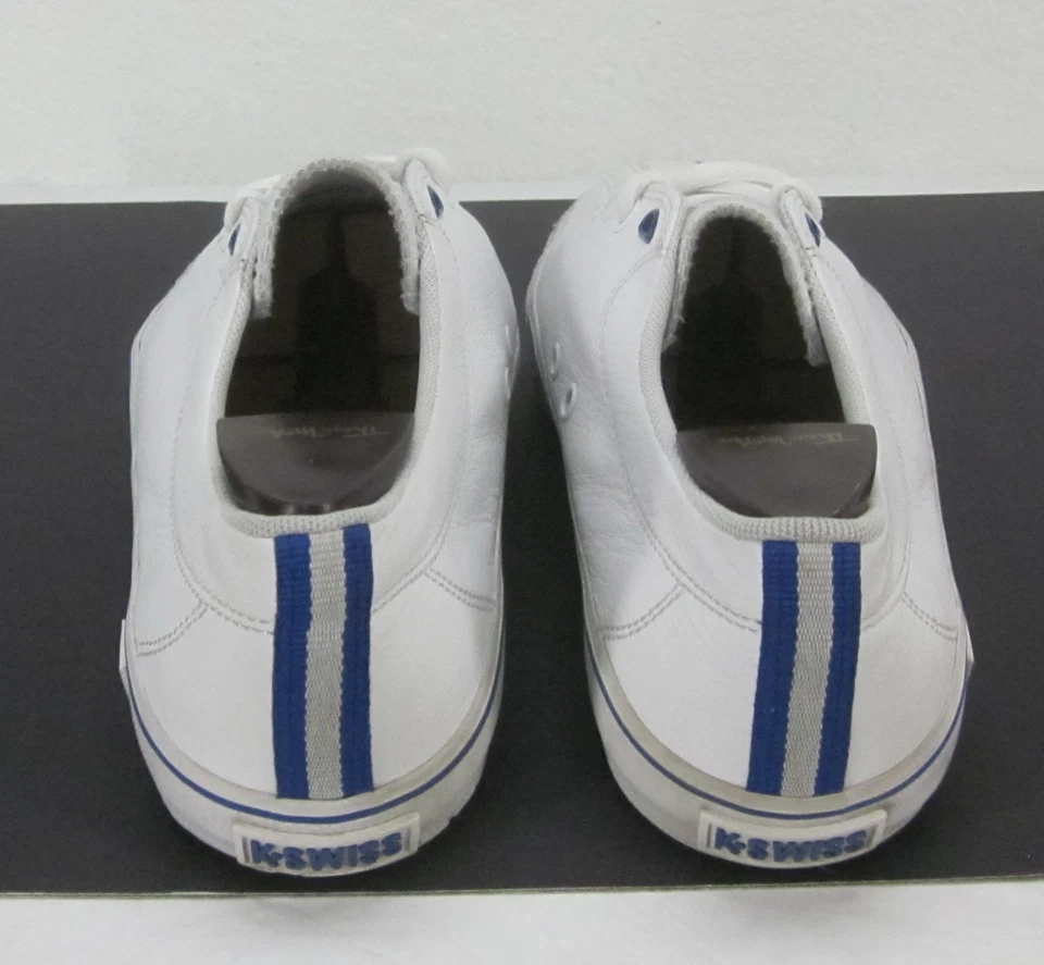 K-SWISS MEN'S "LOW" WHITE ATHLETIC FASHION SNEAKER SHOES UNISEX 10.5  WOMEN'S 12 - Image 4 of 4
