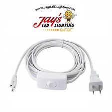 6FT LED Integrated Light Power Cord with ON/OFF Switch for use with T5/T8 Lights