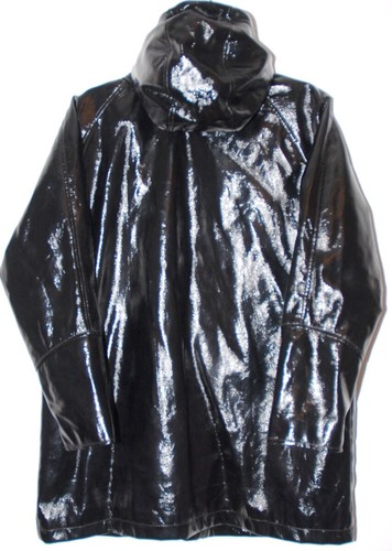 PULL & BEAR PU Damen Tolle Regenparka + Kapuze Regen Jacke Mantel ca 42-44 / L - Bild 2 von 6