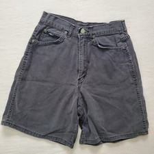 Vintage Chic faded black jean shorts 26 inch waist