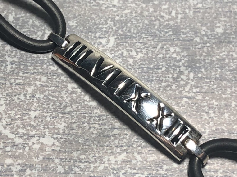 TIFFANY & CO. bracelet silver925 rubber silver accessories