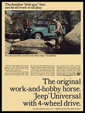 1965 Jeep Universal - Work Hobby Horse - Metal Sign 9x12 Free Shipping