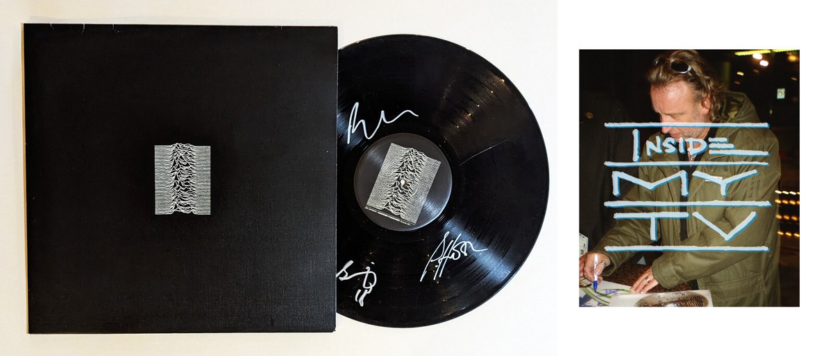 JOY DIVISION SIGNED RECORD LP unknown pleasures SUMNER HOOK MORRIS