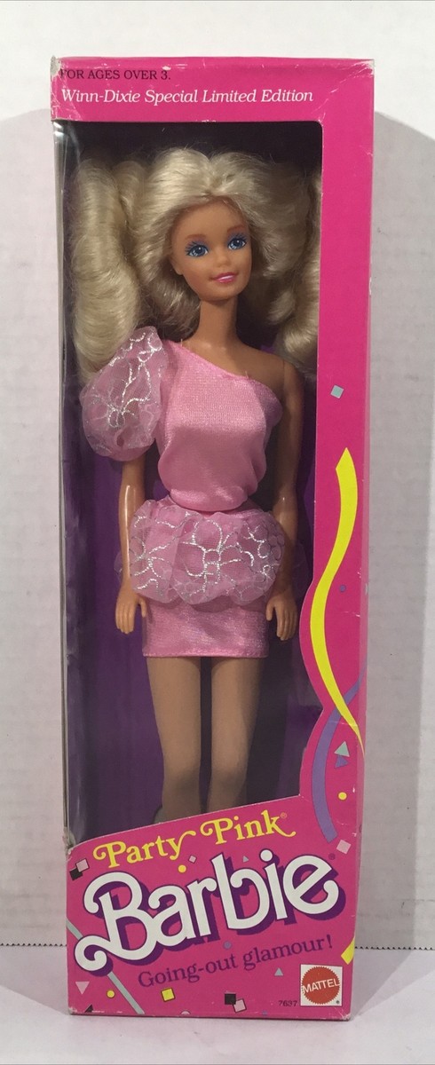 Mattel 1989 Winn Dixie Limited Edition Party Pink Barbie