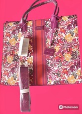 Trina Turk Tote Marjorelle Garden With Stripe Msrp $245.00 New With Tags In Pkg