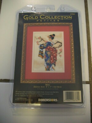 NIP 1998 DIMENSIONS Gold Collection Petites MAI Counted Cross Stitch Kit #6760