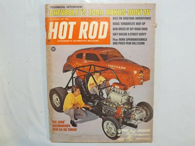 Hot Rod September 1967 ZORA ARKUS-DUNTOV Mustang Big John DR