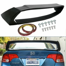 For 2006-2011 Honda Civic 4DR Sedan Unpainted Mugen Style RR Trunk Wing Spoiler