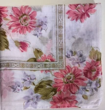 HANDKERCHIEF VINTAGE CLASSIC PATTERNED COTTON 17" BANDANA