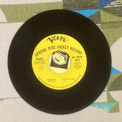 Dalida 45 Un Uomo Vivo / Come Une Symphonie 1962 EX