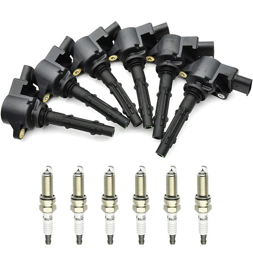 6PCS 12V 4Pins Ignition Coil & Spark Plug For Mercedes-Benz C300 2008-2012 - Picture 3 of 14
