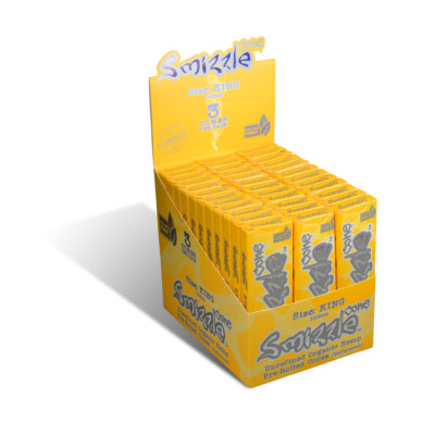 SMIZZLE 108 pcs Pre-Rolled Cones, KING (110mm), 36 Packs/3-pack in Display Box