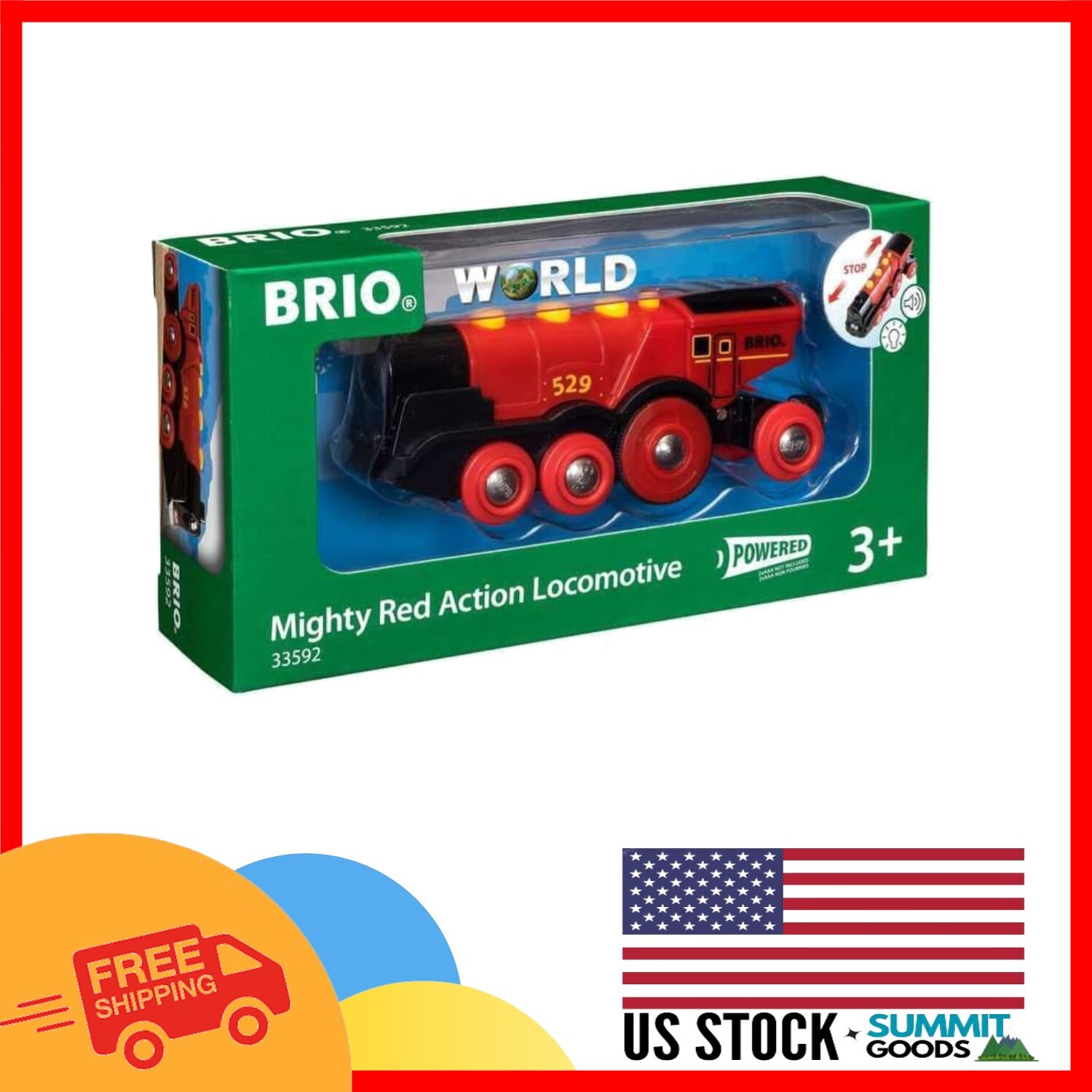 Mighty Red Action Locomotive Slide 1