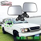 <!--F#f_0-->PAIR MANUAL BLACK DOOR MIRROR SKIN MOUNT WITH CAP FOR TOYOTA HILUX 1988-2005<!--F/-->