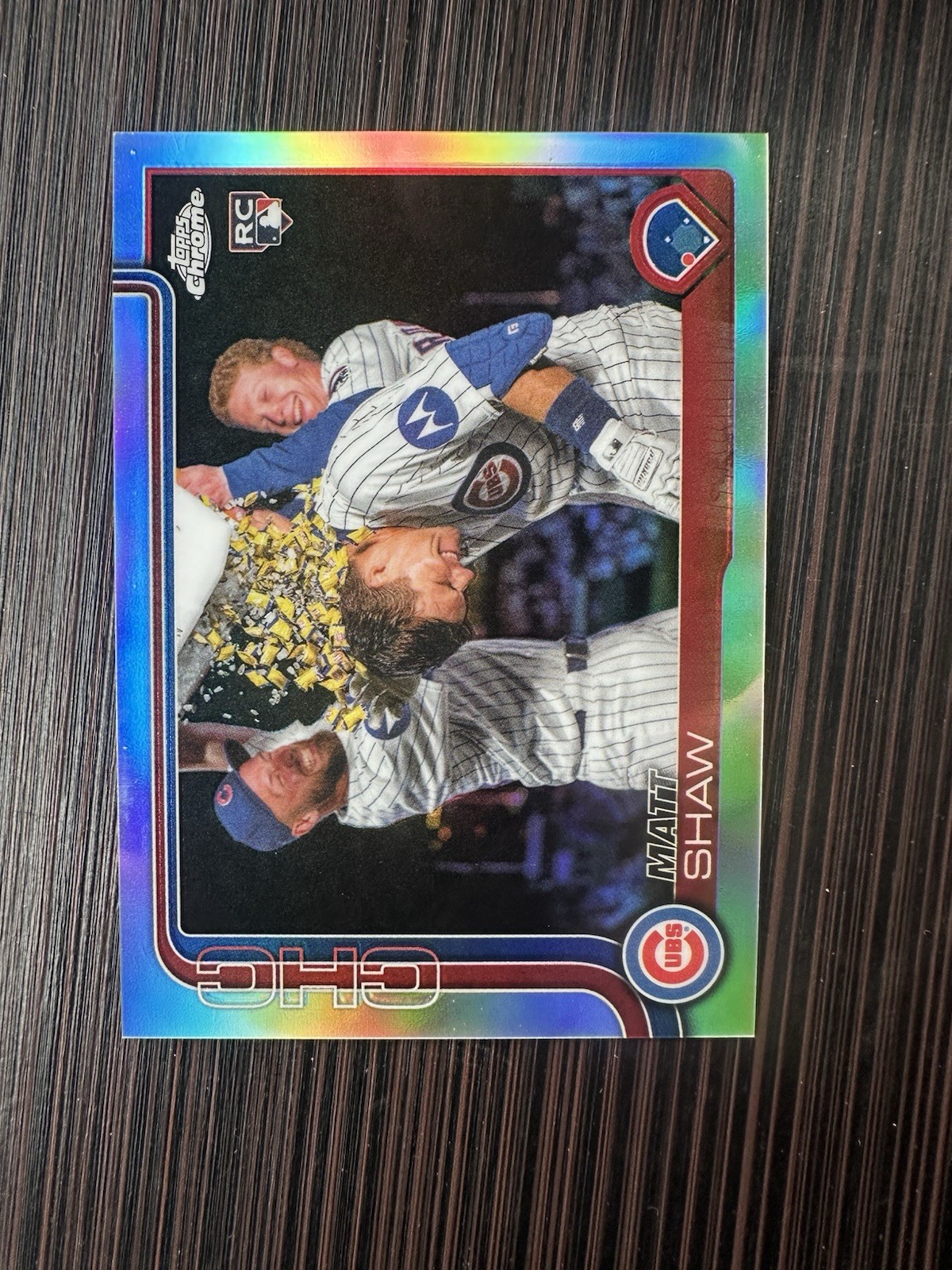 MATT SHAW 2025 TOPPS CHROME UPDATE IMAGE VARIATION REFRACTOR RC #USC196 CUBS SP