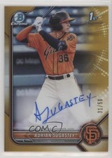 2022 Bowman Chrome Prospect Gold Refractor 31/50 Adrian Sugastey Auto 03ox