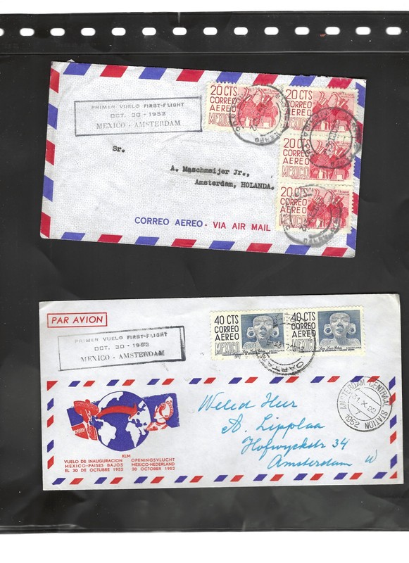 MEXICO-COVERS-MIXED PERIODS-AIRS-LOT OF 4-AV TO F-#65