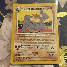 Nintendo Pokemon TCG Light Machamp 25/105 Neo Destiny Unlimited Rare English on eBay