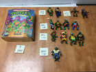 1988-1993 Teenage Mutant Ninja Turtles Playmates Action Figure Lot of 13 w/case