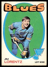 1971-72 OPC O-Pee-Chee AS IS LOW GRADE Jim Lorentz St. Louis Blues #227