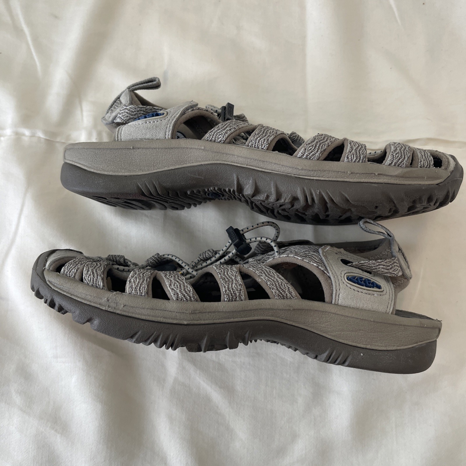 Sandali da trekking Keen marrone beige sussurro sport impermeabili scarpe donna taglia 6 5