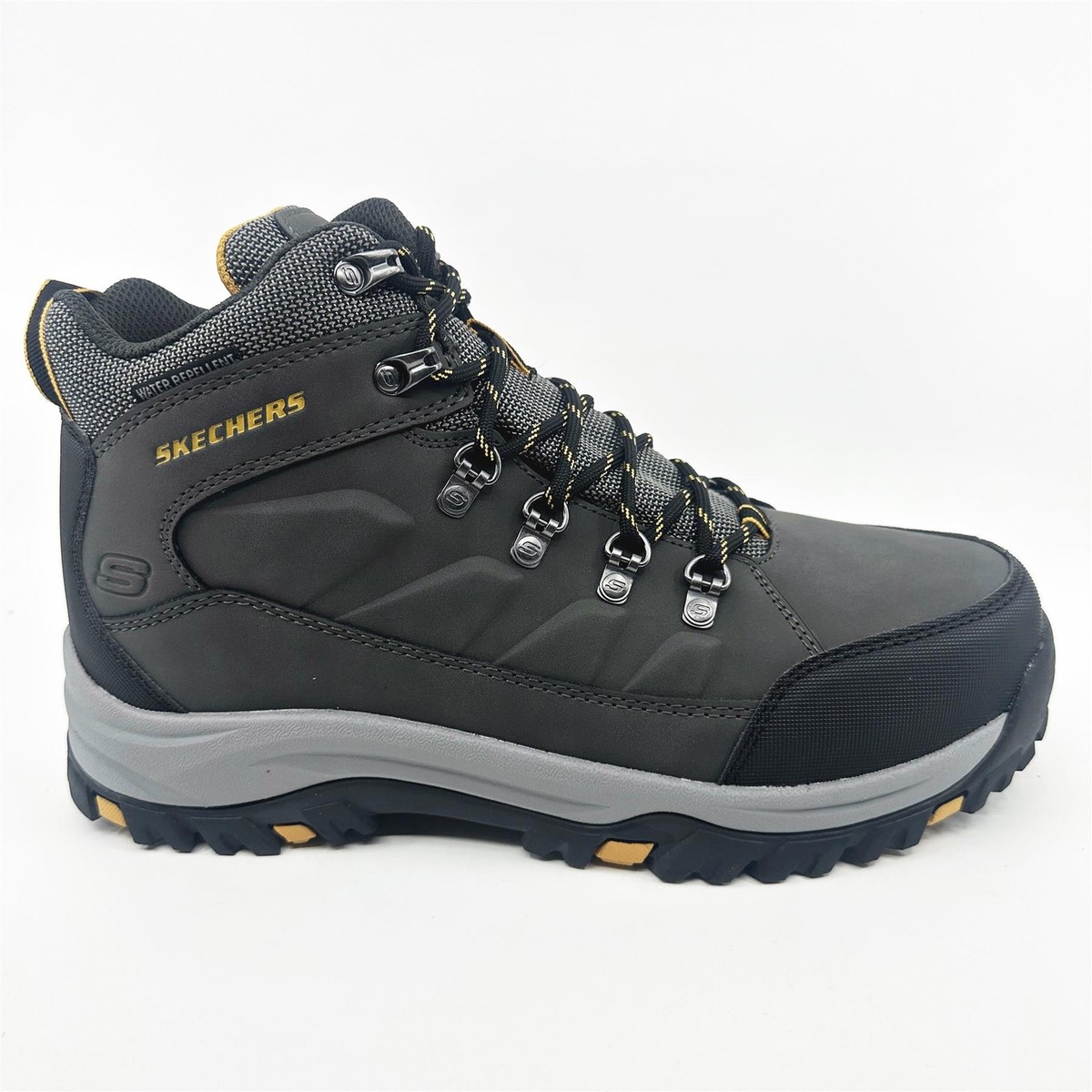 Skechers Relment Daggett Charcoal Mens Extra Wide Boot Water  display picture 2