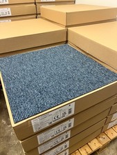 Blue Carpet Tiles 4sqm Box Heavy Duty Commercial Office Flooring Squares