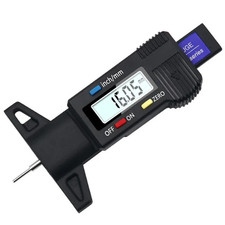 Digital Tyre Depth Gauge Tread Checker LCD Mini Tool For Motorbike Car Van hgv