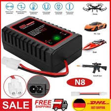 N8 Ladegerät 3,6V 4,8V 6V 7,2V 8,4V 9,6V NiMH Empfänger Akku TAMIYA Stecker Akku