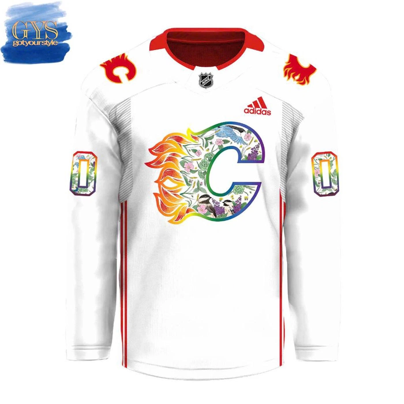 Personalized Calgary Flames Pride Night Hockey Shirt Men's Fan Gear Xmas Gift