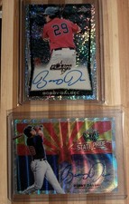 Bobby Dalbec Lot (2) Leaf Flash Rc Auto And Leaf Metal Draft State Pride Rc Auto