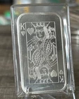 1975 MADISON MINT FINE SILVER ART BAR - KING OF HEARTS