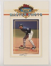 1993 Topps Stadium Club Master Photo Ken Griffey Jr (On the Bases) HOF 5hy