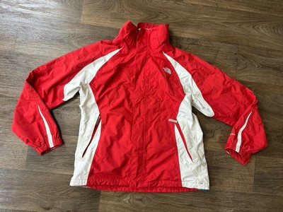 North Face Womens Red Hyvent Windbreaker Jacket L Ski