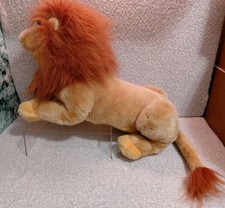 Disney Store LION KING Mufasa Simba Hand Puppet Plush Stuffed Animal