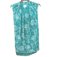 Anthropologie Au Revoir Dress by Maeve Size 0 green floral cap sleeve dress