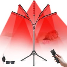 Cholas Red Light Therapy for Face Body, 5 Heads Red Infrared Light Therapy De...