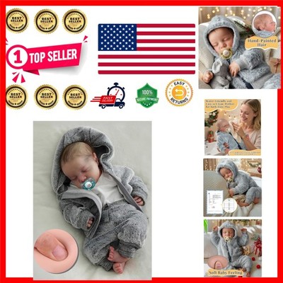 Soft Bodied 17-Inch Reborn Baby Doll with Accessories - For Imaginary Play