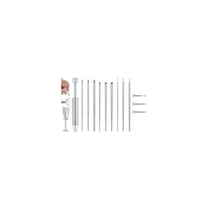 Uni-J Piercing Taper Ball Grabber Tool for Changing Jewelry - 60mm, Silver 