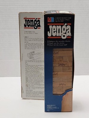 VINTAGE Jenga COMPLETE Milton Bradley 1986 Classic Building Game