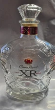 Crown Royal XR Bottle 750ML Empty with Stopper Man Cave Decor