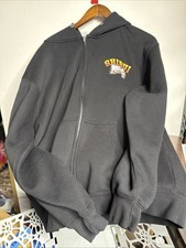 Shibui Baki Demon Hoodie Mens XL Black Full Zip Graphic Heavyweight Anime