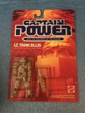 Vintage Mattel Captain Power LIEUTENANT TANK ELLIS 1987 MOC Excellent Condition